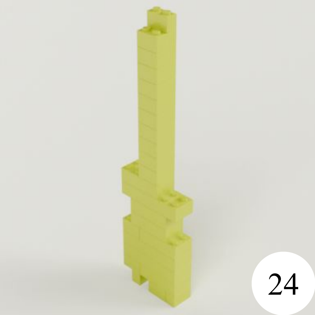 Guitar LEGO assembly design.